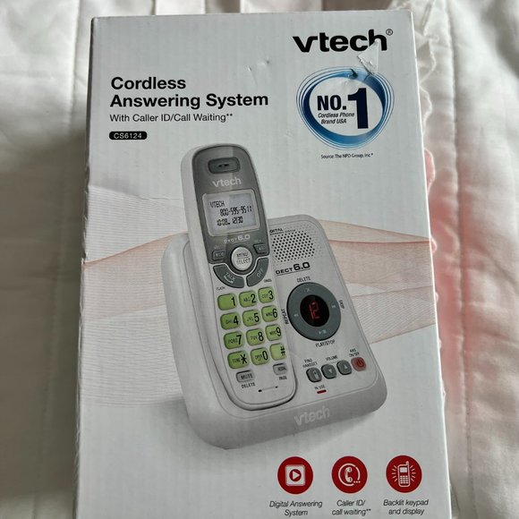 VTech CS6124 Cordless Phone w/ Answering System Machine & Caller ID - Picture 1 of 6